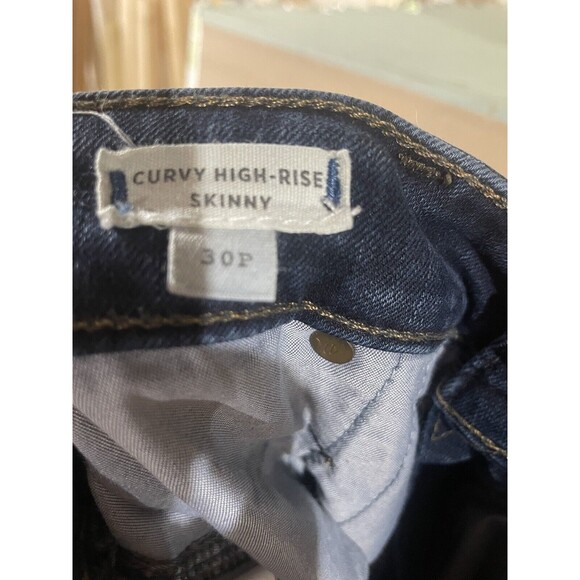 Madewell High Rise Skinny Jeans Women 30 Petite Blue Denim Stretchy Cotton Blend - Picture 3 of 3